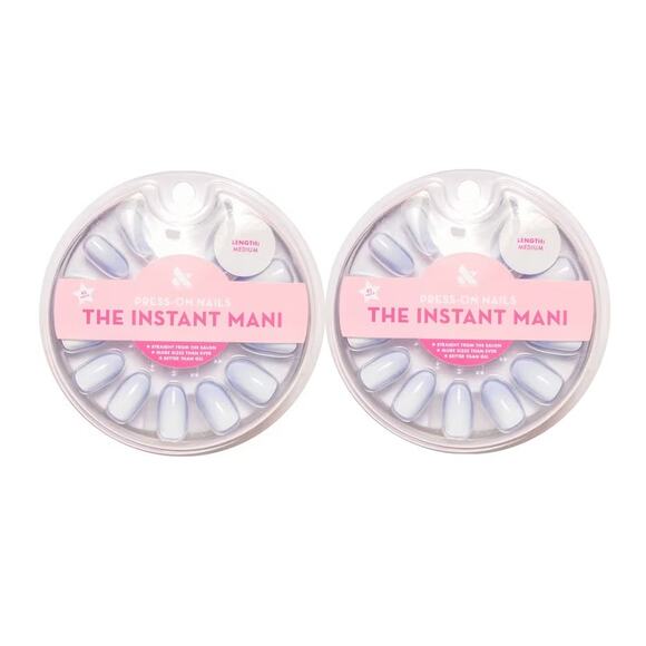 2 Pack Olive & June Instant Mani Press-On Fake Nails Medium BP Ombre 42 ea - Picture 1 of 1